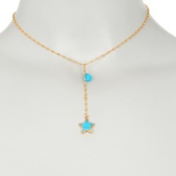 A.V. Max Jewelry - A.V. Max Turquoise Star Charm Y-Necklace